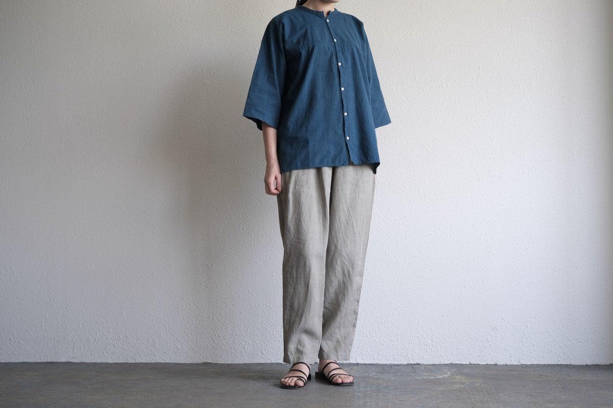 MITTAN / 半袖カディシャツ 藍 SH-90C / unisex