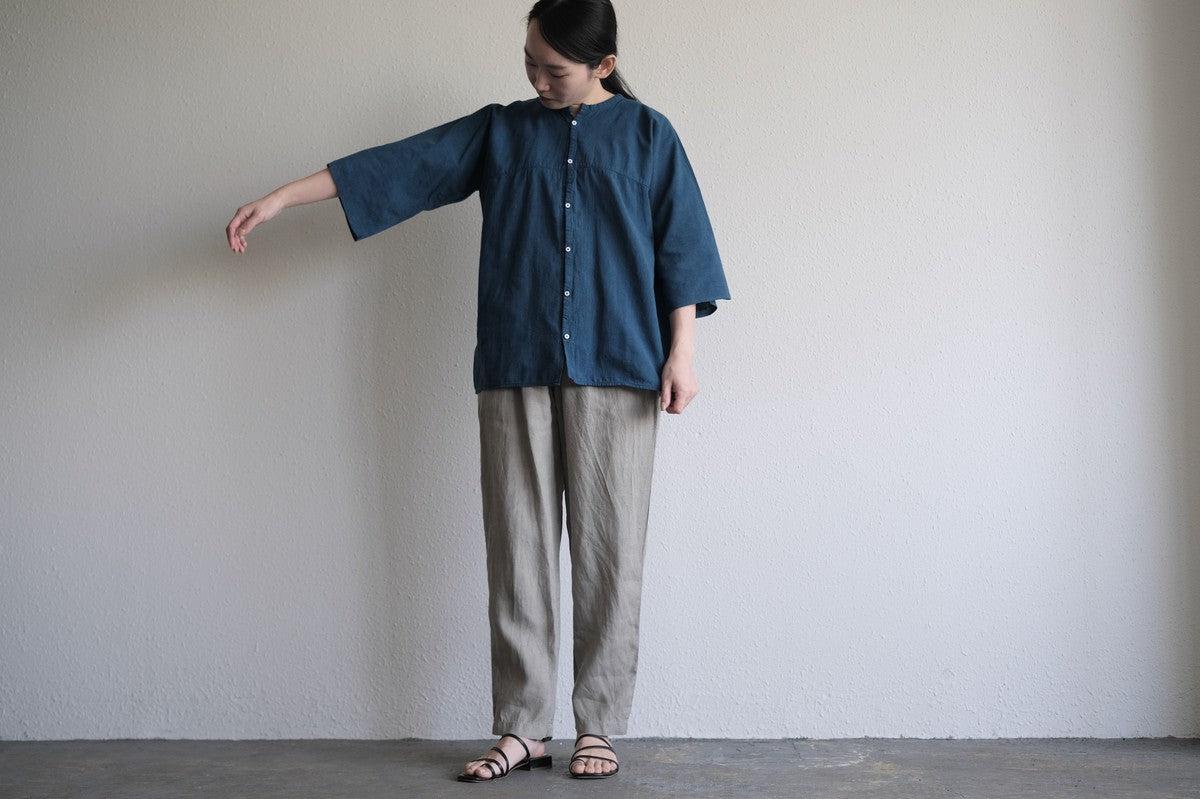 MITTAN / 半袖カディシャツ 藍 SH-90C / unisex