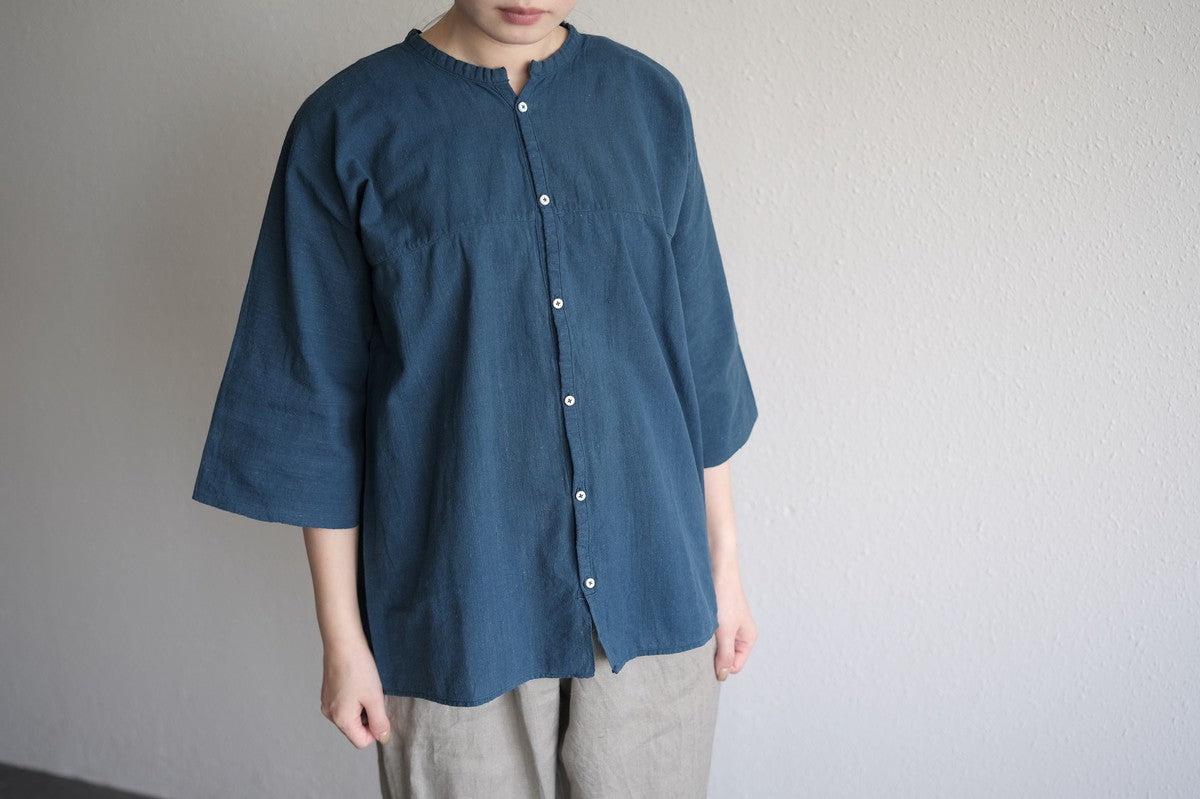 MITTAN / 半袖カディシャツ 藍 SH-90C / unisex