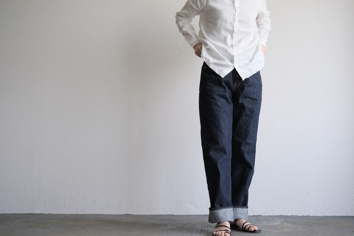 HANDROOM ジーンズ ワイドフィット BLACK｜unisex5サイズ