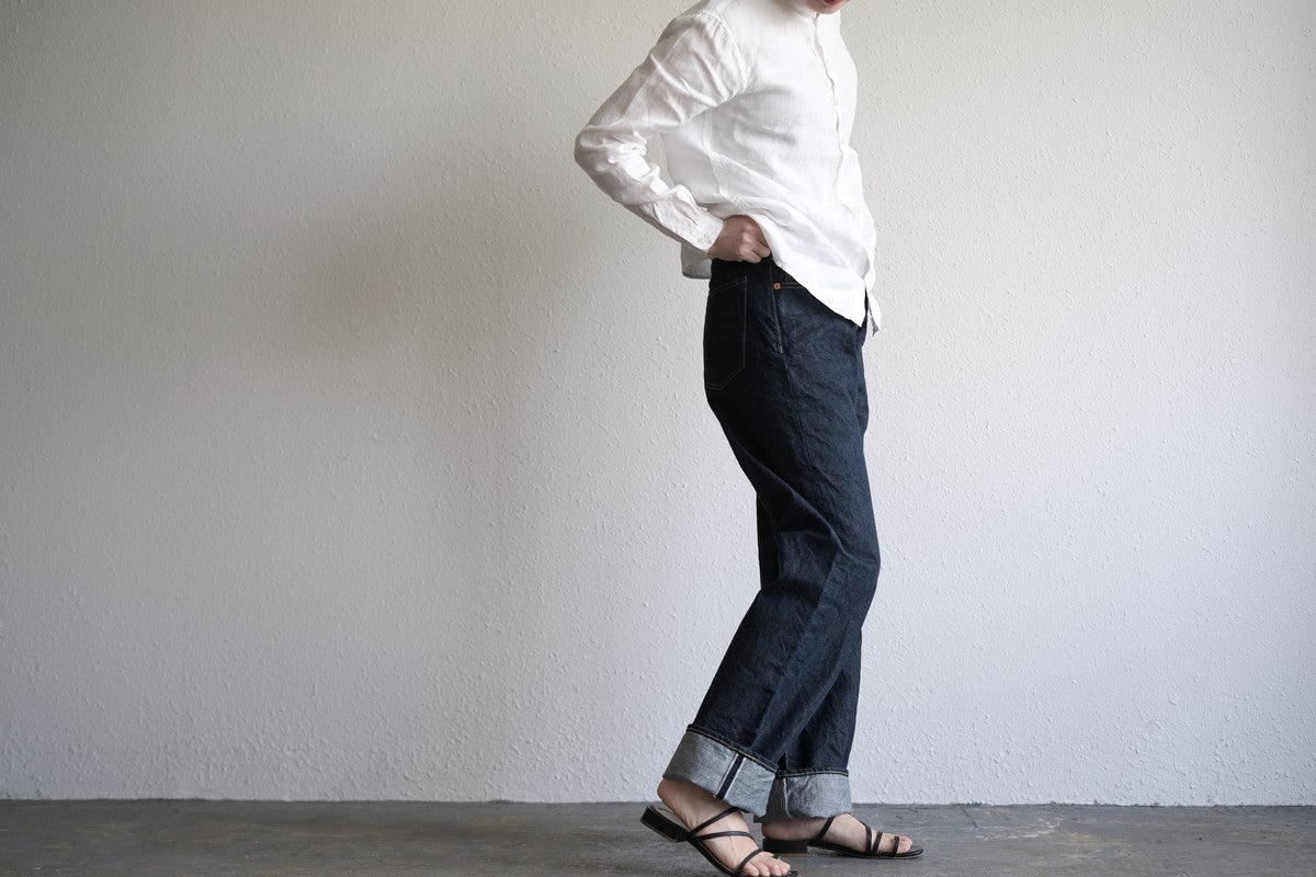 HANDROOM ジーンズ ワイドフィット BLACK｜unisex5サイズ