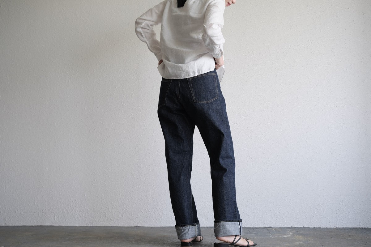 HANDROOM ジーンズ ワイドフィット BLACK｜unisex5サイズ