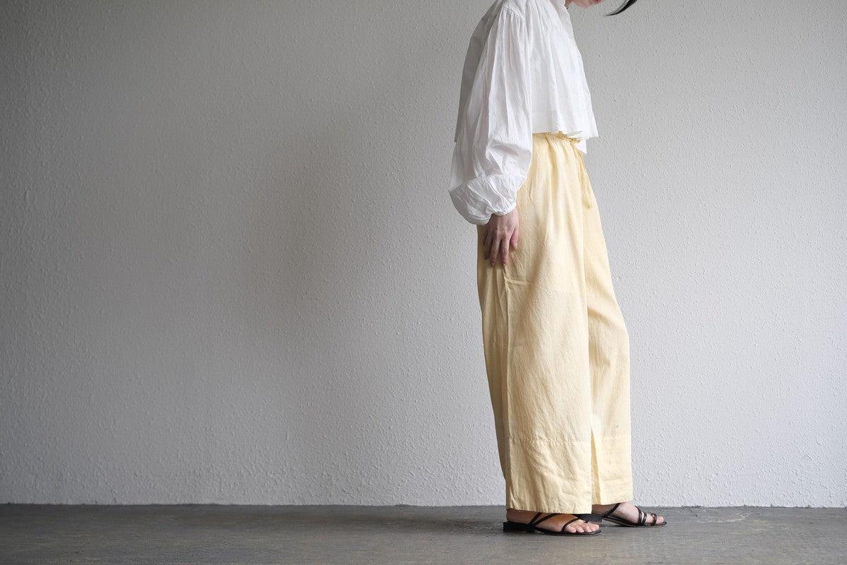 enrica cotton widepants｜SOIL CREAM