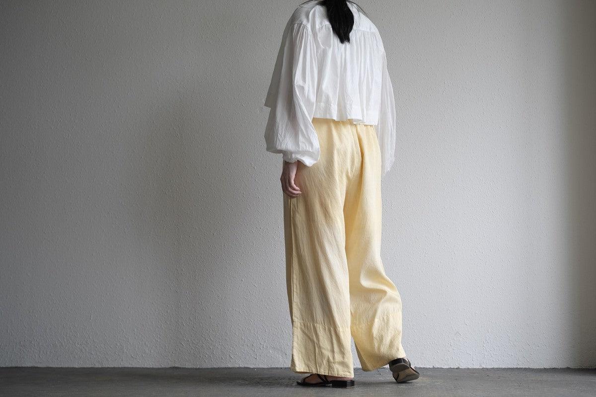 enrica cotton widepants｜SOIL CREAM