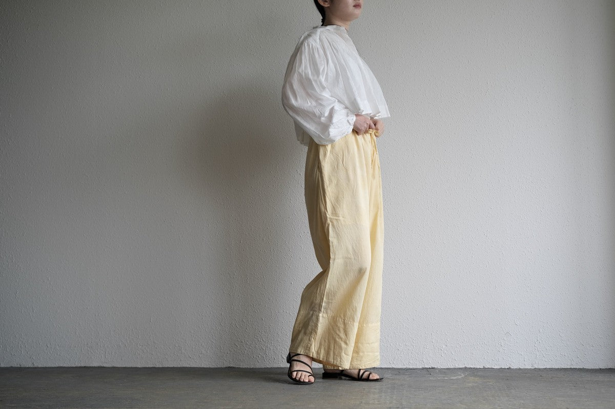 enrica cotton widepants｜SOIL CREAM