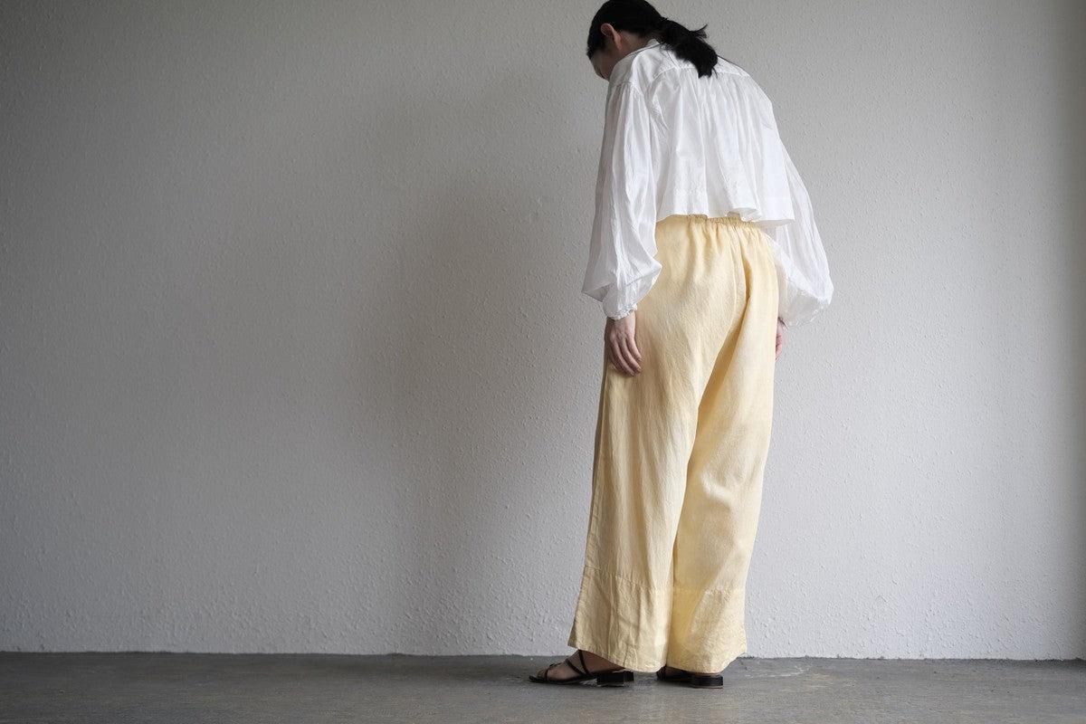 enrica cotton widepants｜SOIL CREAM