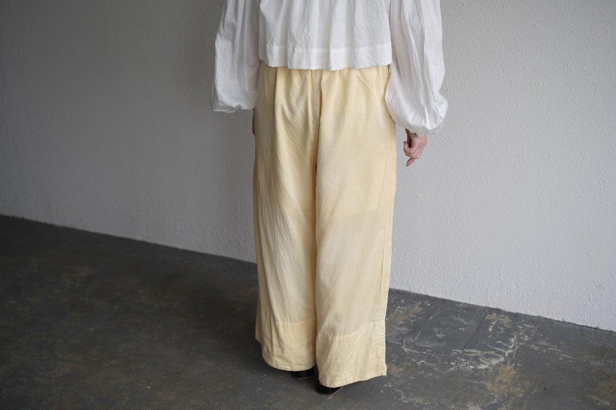 enrica cotton widepants｜SOIL CREAM