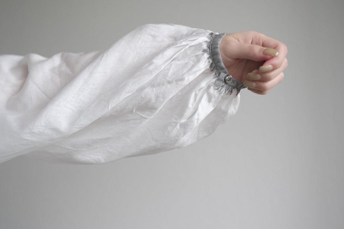 enrica cotton blouse｜LOGWOOD-BLACK