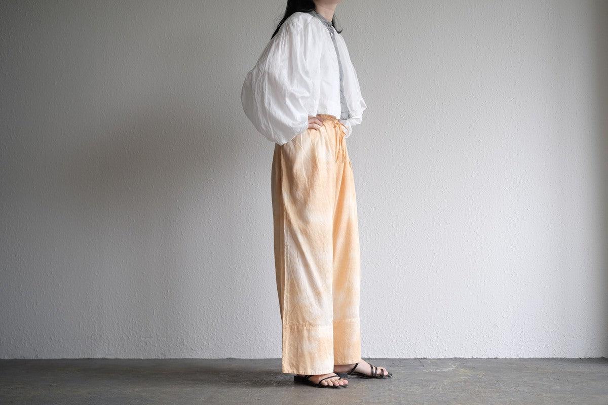 enrica cotton widepants｜SOIL ORANGE