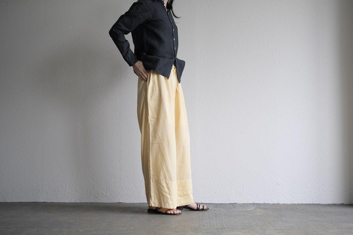 enrica cotton widepants｜SOIL CREAM