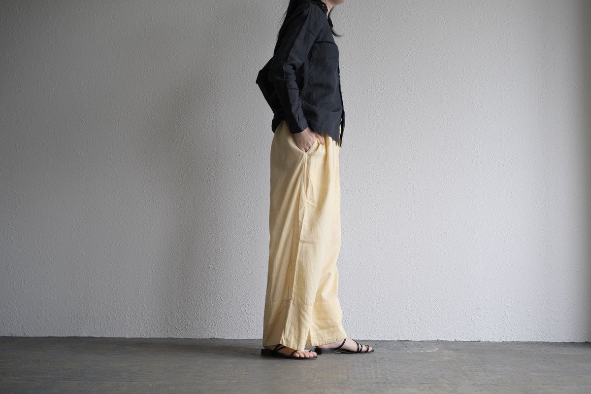 enrica cotton widepants｜SOIL CREAM