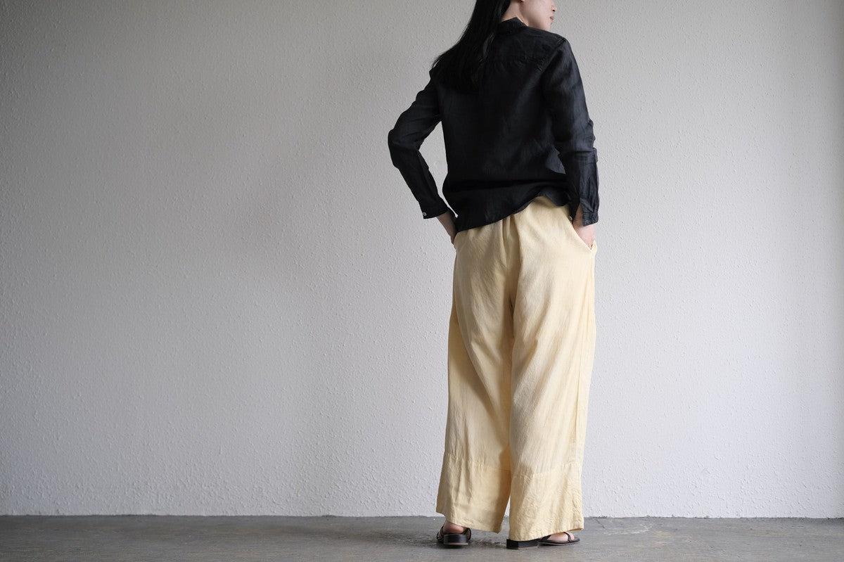 enrica cotton widepants｜SOIL CREAM
