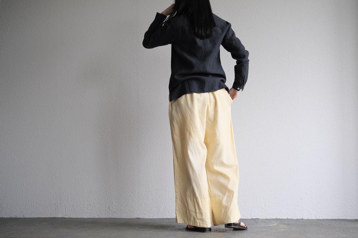 enrica cotton widepants｜SOIL CREAM