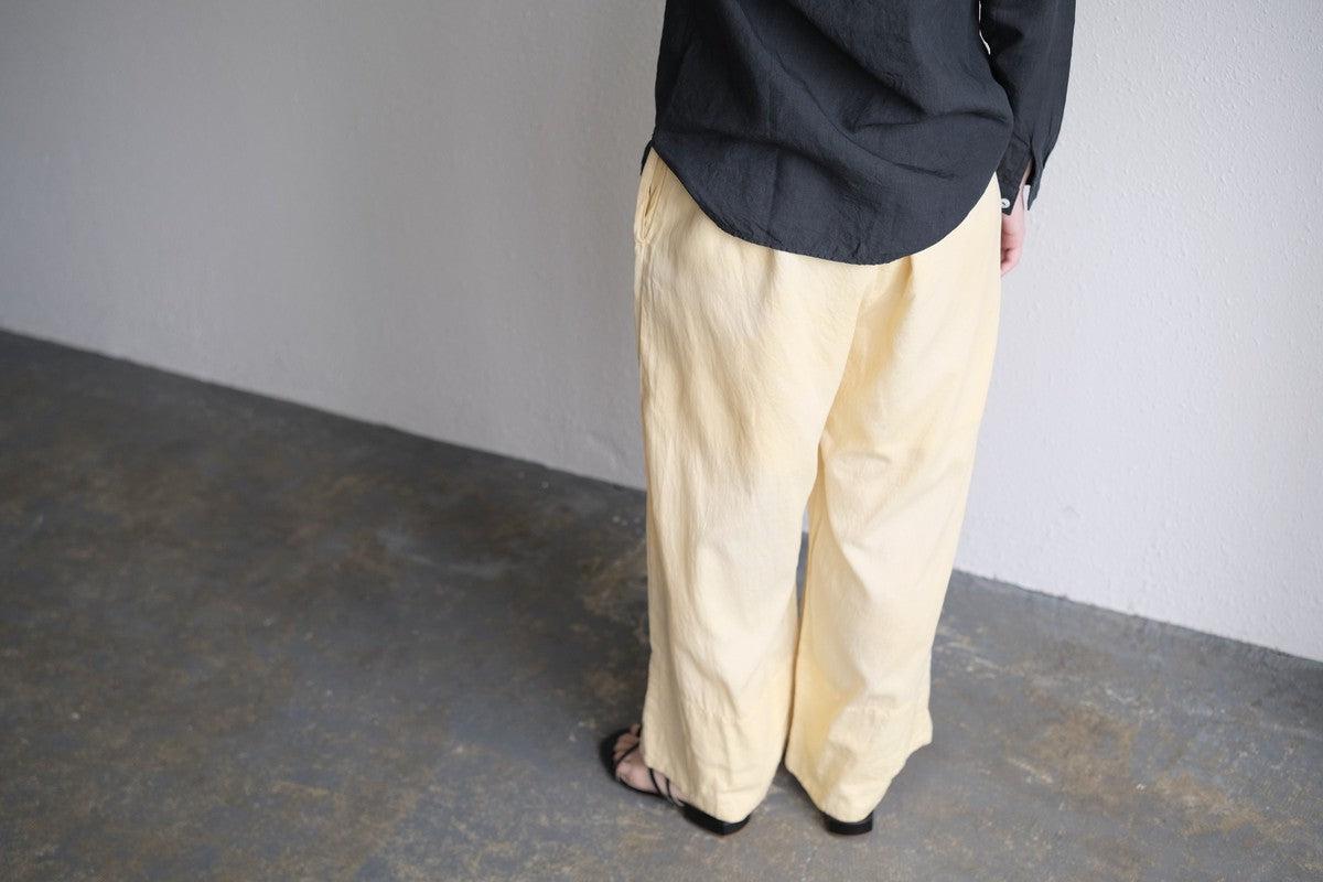 enrica cotton widepants｜SOIL CREAM