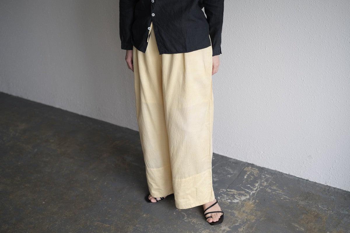 enrica cotton widepants｜SOIL CREAM