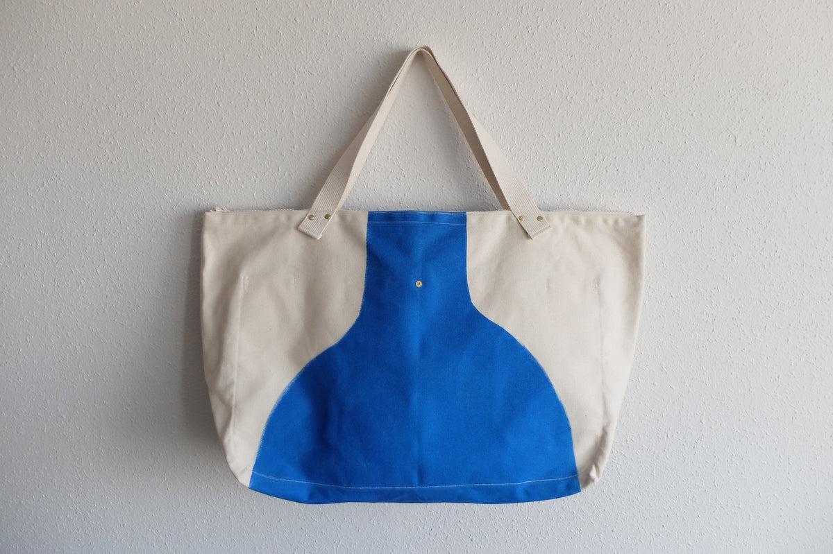 帆布のビッグトート｜Cotomono 素 su トート｜roller drawing AO