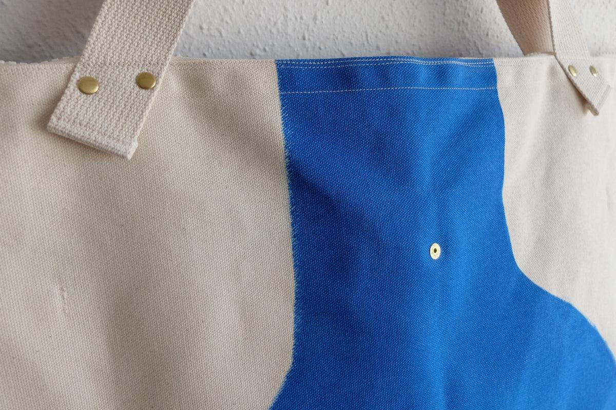 帆布のビッグトート｜Cotomono 素 su トート｜roller drawing AO