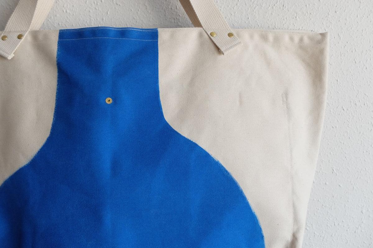 帆布のビッグトート｜Cotomono 素 su トート｜roller drawing AO