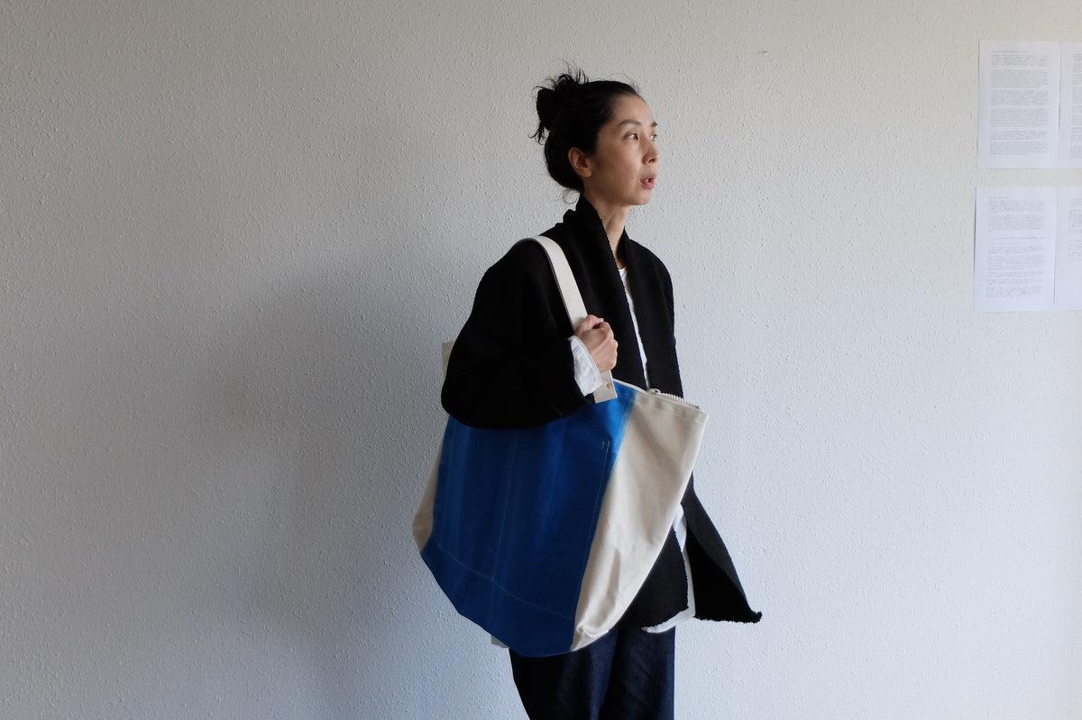 帆布のビッグトート｜Cotomono 素 su トート｜roller drawing KURO