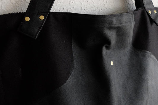 帆布のビッグトート｜Cotomono 素 su トート｜roller drawing KURO