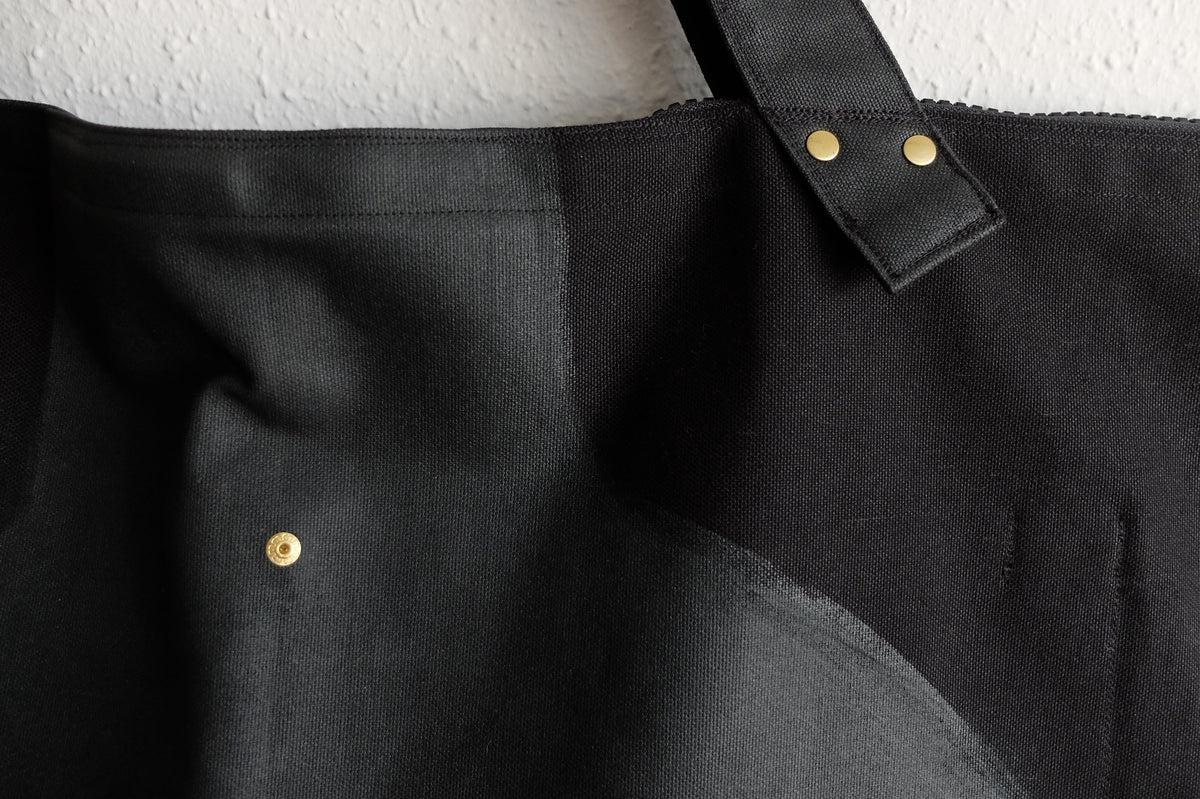 帆布のビッグトート｜Cotomono 素 su トート｜roller drawing KURO