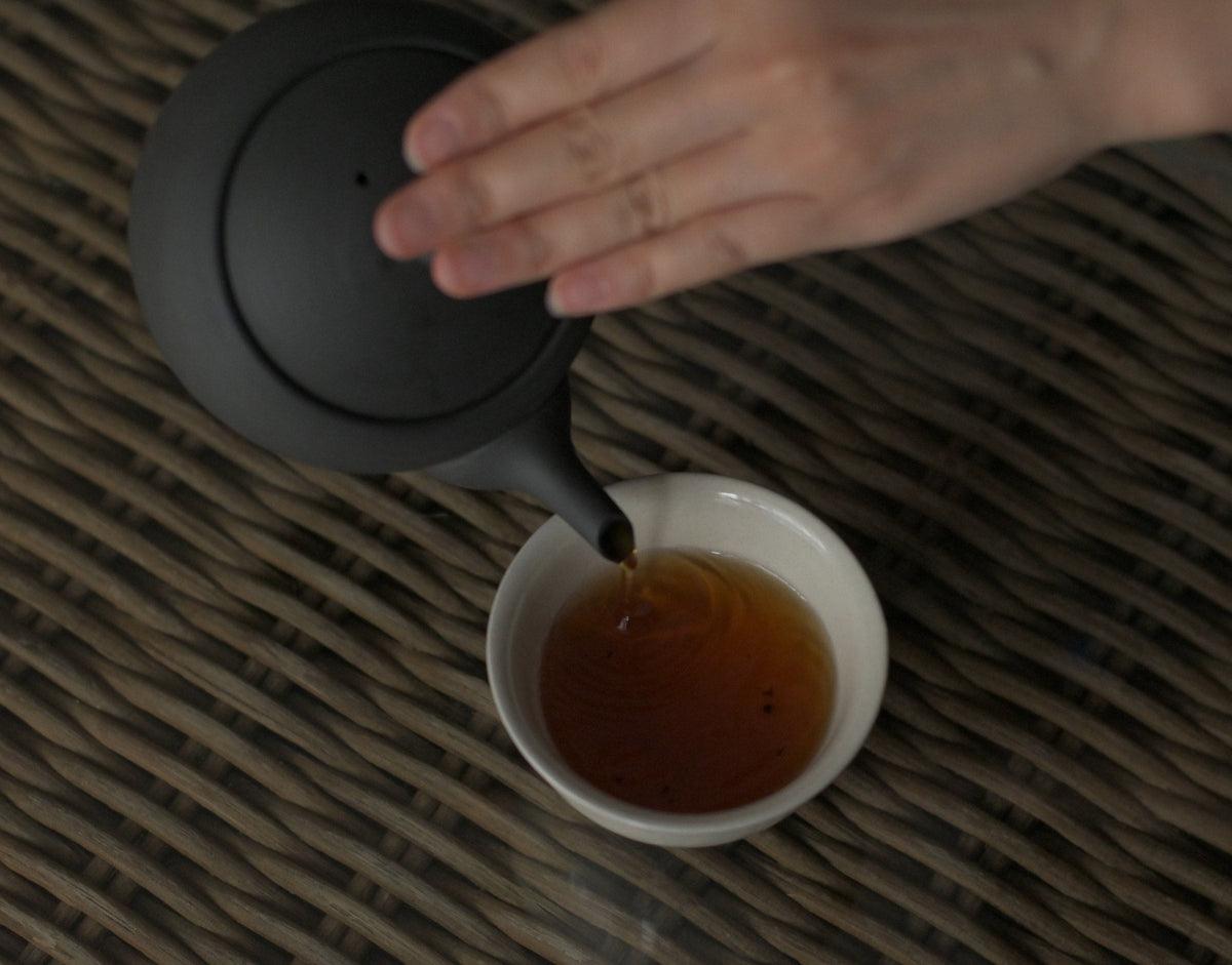 急須 白練 焼締め