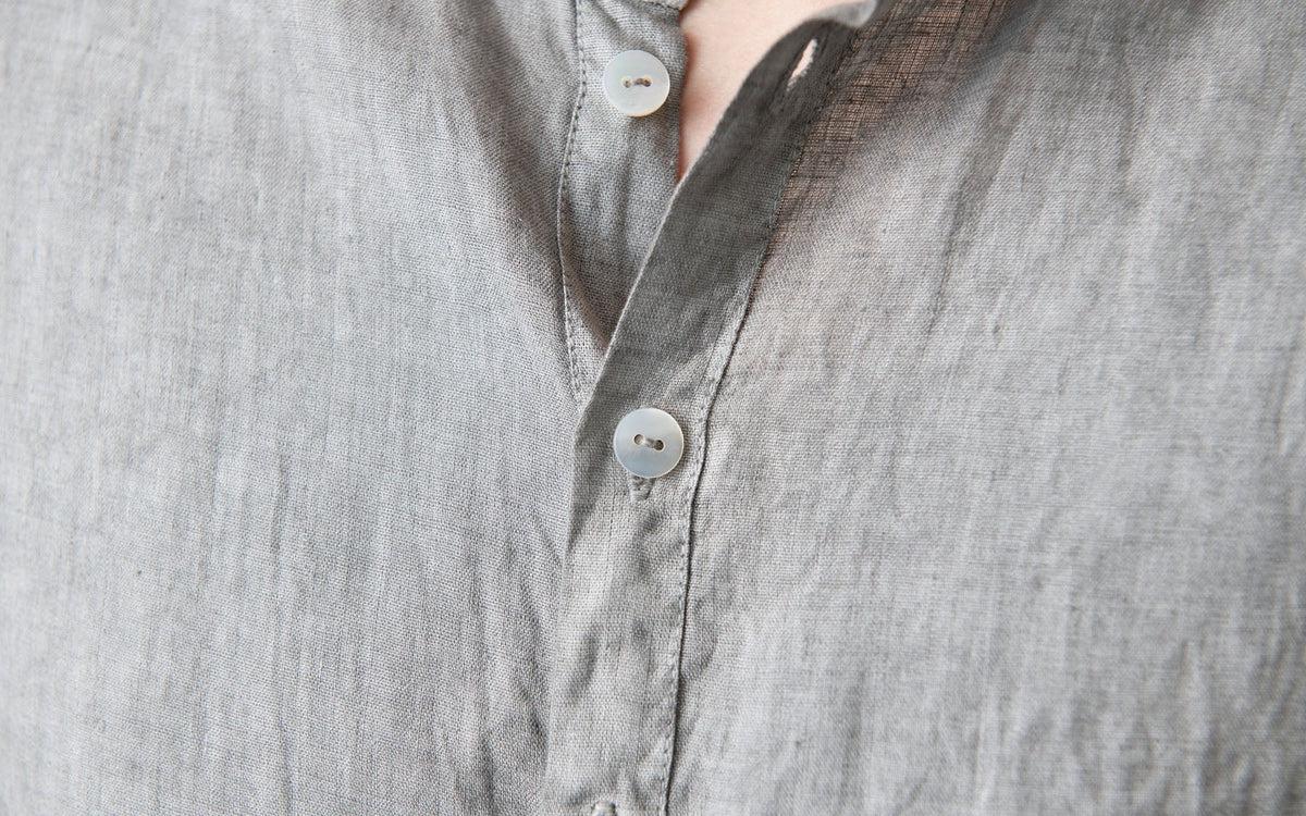 MITTAN / 大麻ロングシャツ 墨黒 SH-133 / unisex