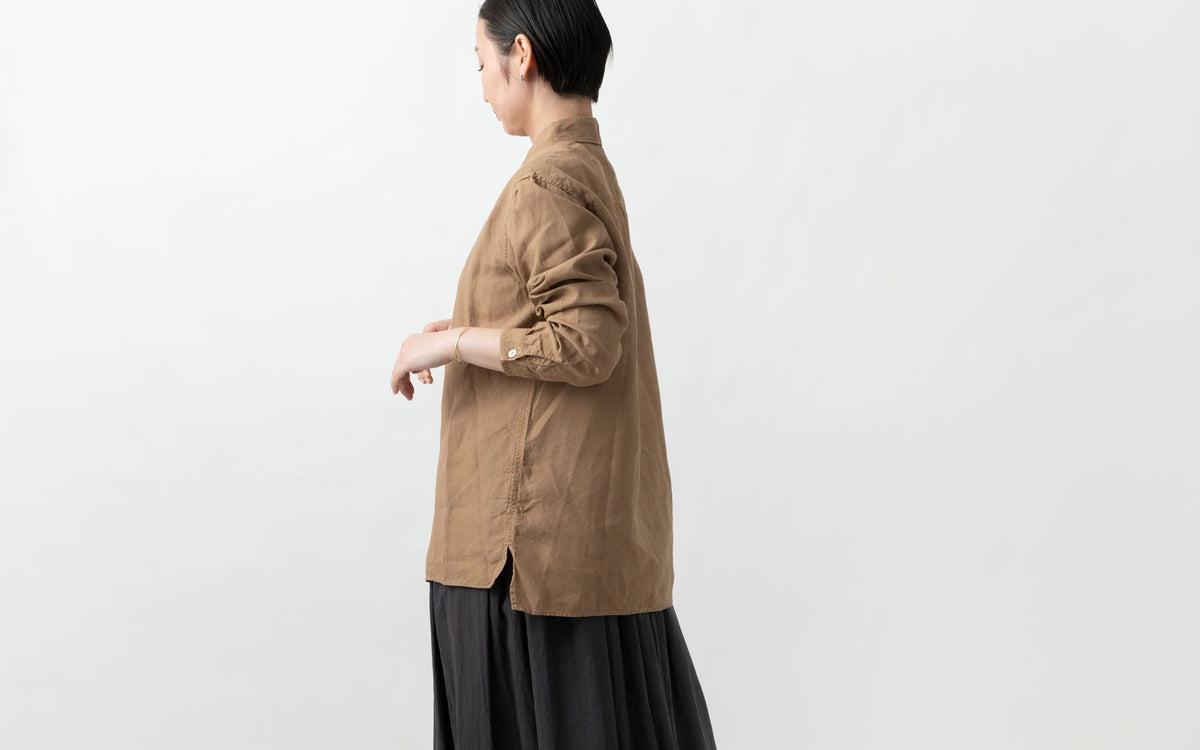 MITTAN / 大麻シャツ2 高密度 黒 SH-109 / unisex