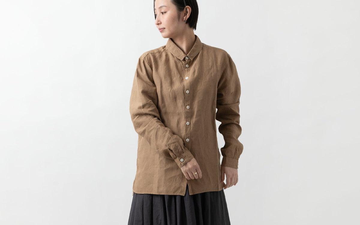 MITTAN / 大麻シャツ2 高密度 栃の実（濃） SH-109DC / unisex