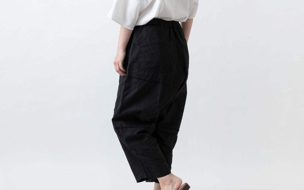 MITTAN / 竹パンツ 黒 PT-147 / unisex