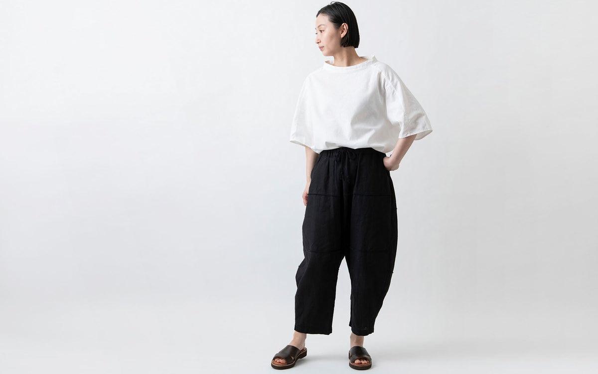 MITTAN / 竹パンツ 黒 PT-147 / unisex