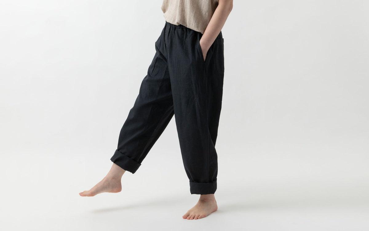 MITTAN / 竹ロングパンツ 炭 PT-78 / unisex