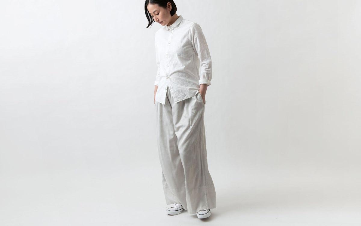 MITTAN / カディシャツ ベンガラ灰茶×松煙 SH-81B / unisex