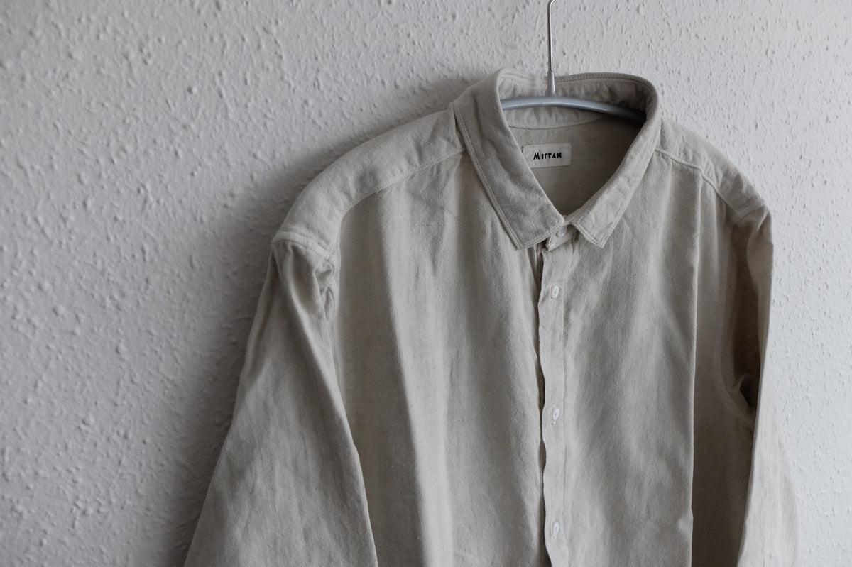 MITTAN / カディシャツ ベンガラ白 SH-81B / unisex