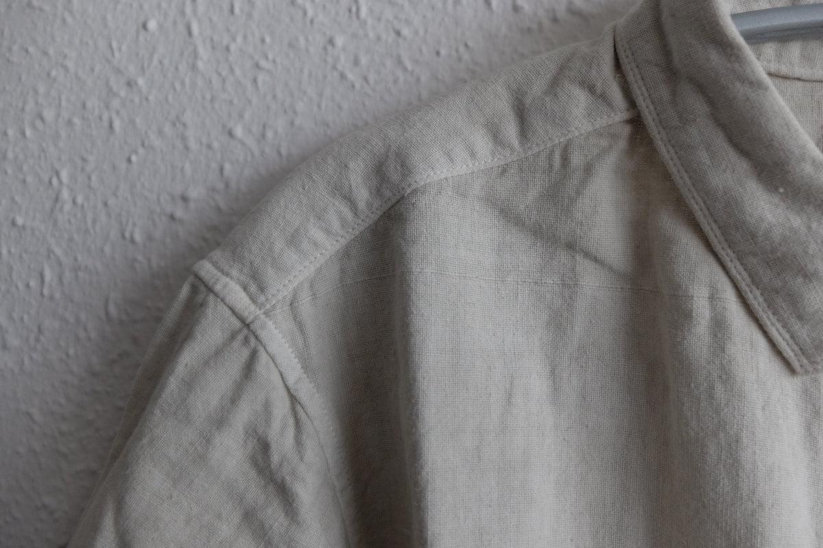 MITTAN / カディシャツ ベンガラ白 SH-81B / unisex