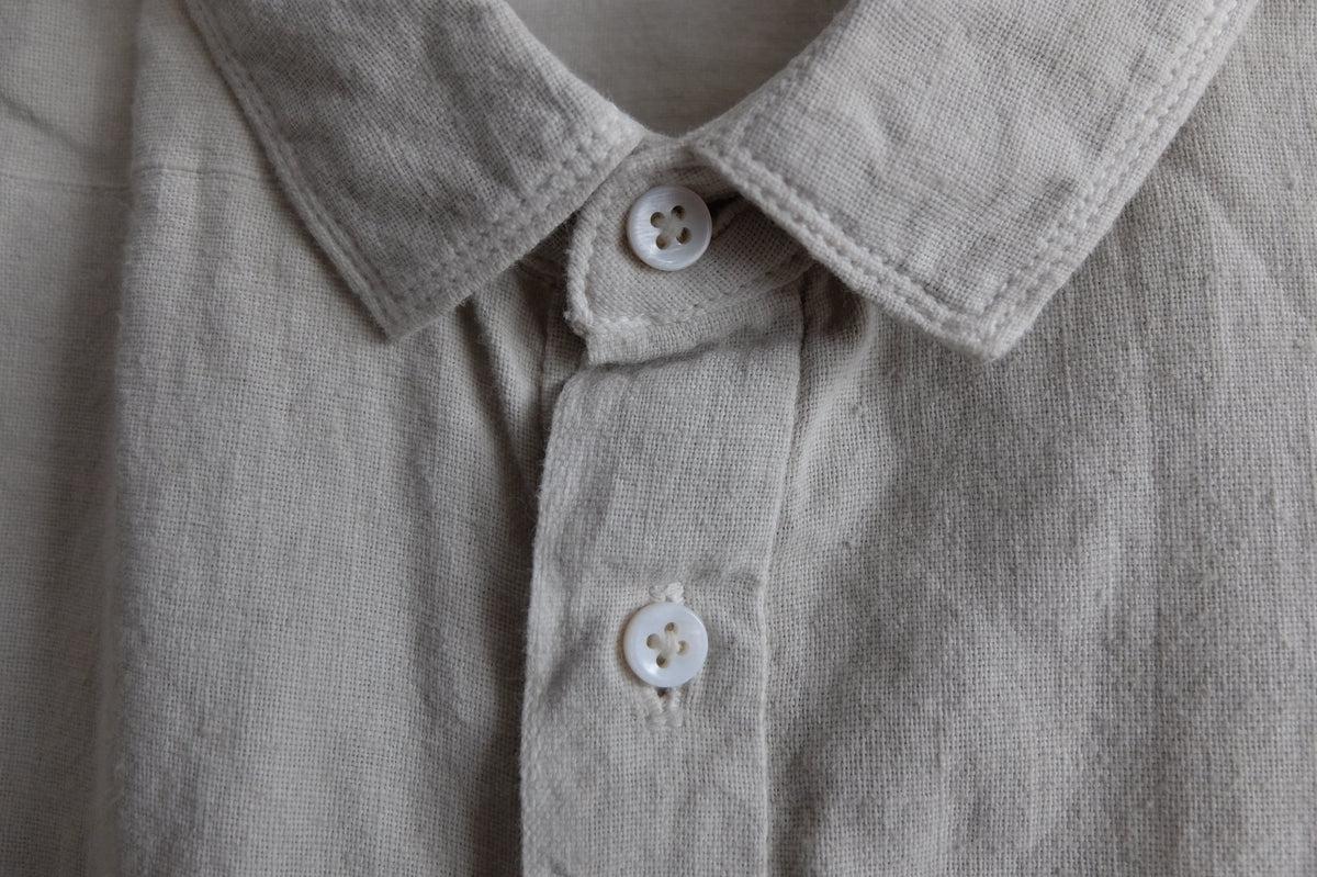 MITTAN / カディシャツ ベンガラ白 SH-81B / unisex