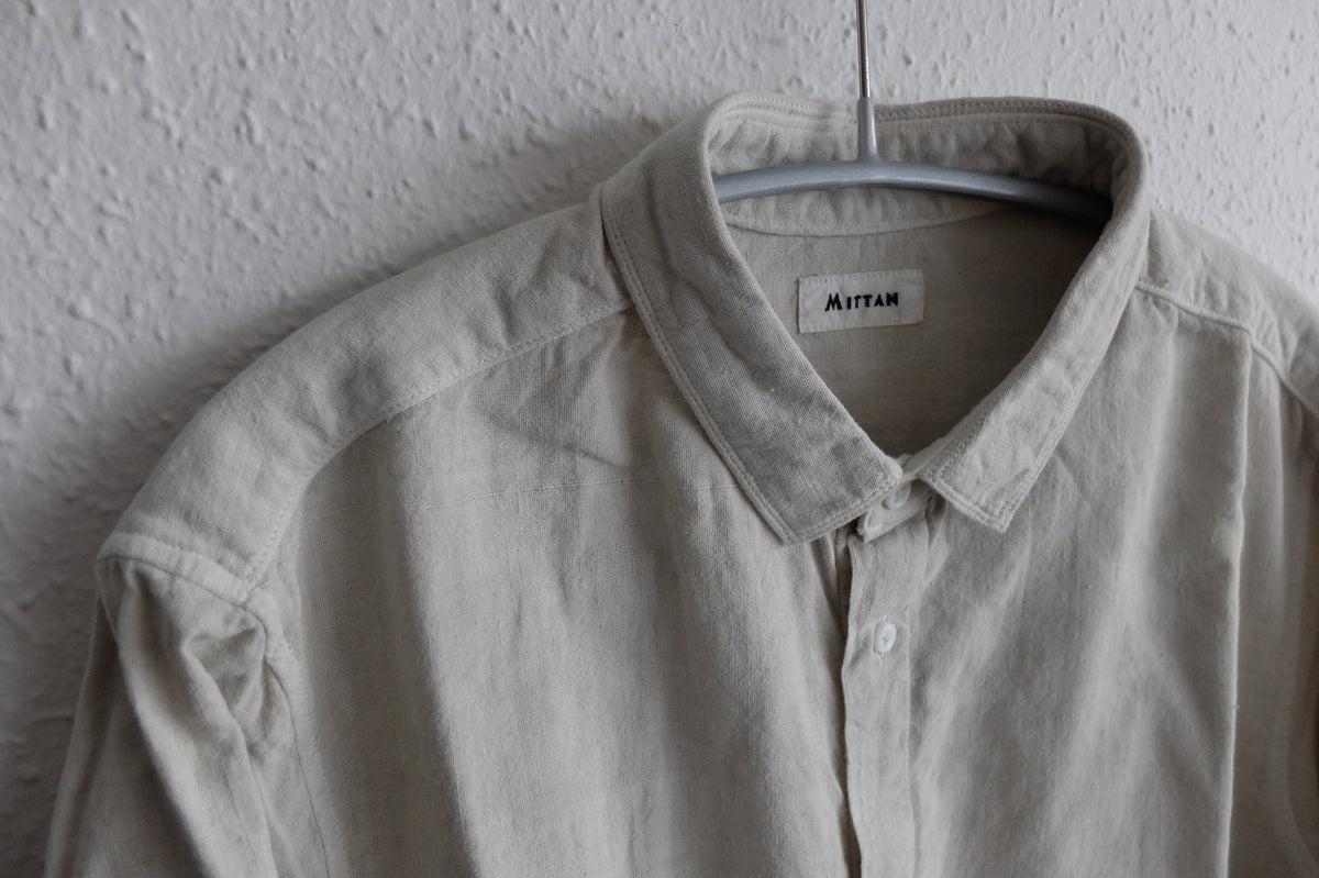 MITTAN / カディシャツ ベンガラ白 SH-81B / unisex