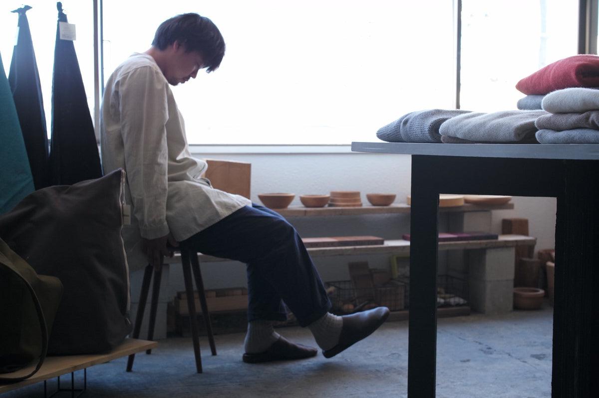 MITTAN / カディワイドシャツ ベンガラ白 SH-17B / unisex