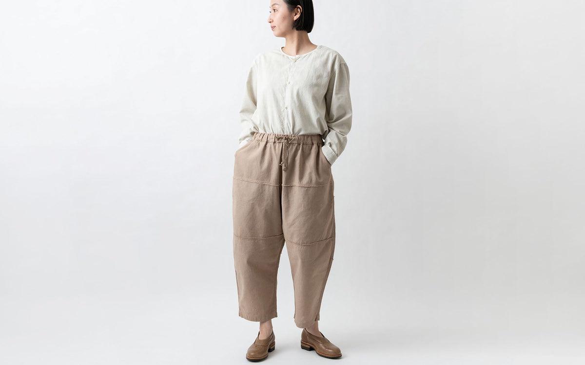 MITTAN / カディワイドシャツ ベンガラ白 SH-17B / unisex