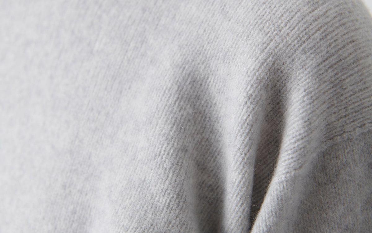 MITTAN / ウルグアイウールセーター 薄灰 KN-20 / unisex