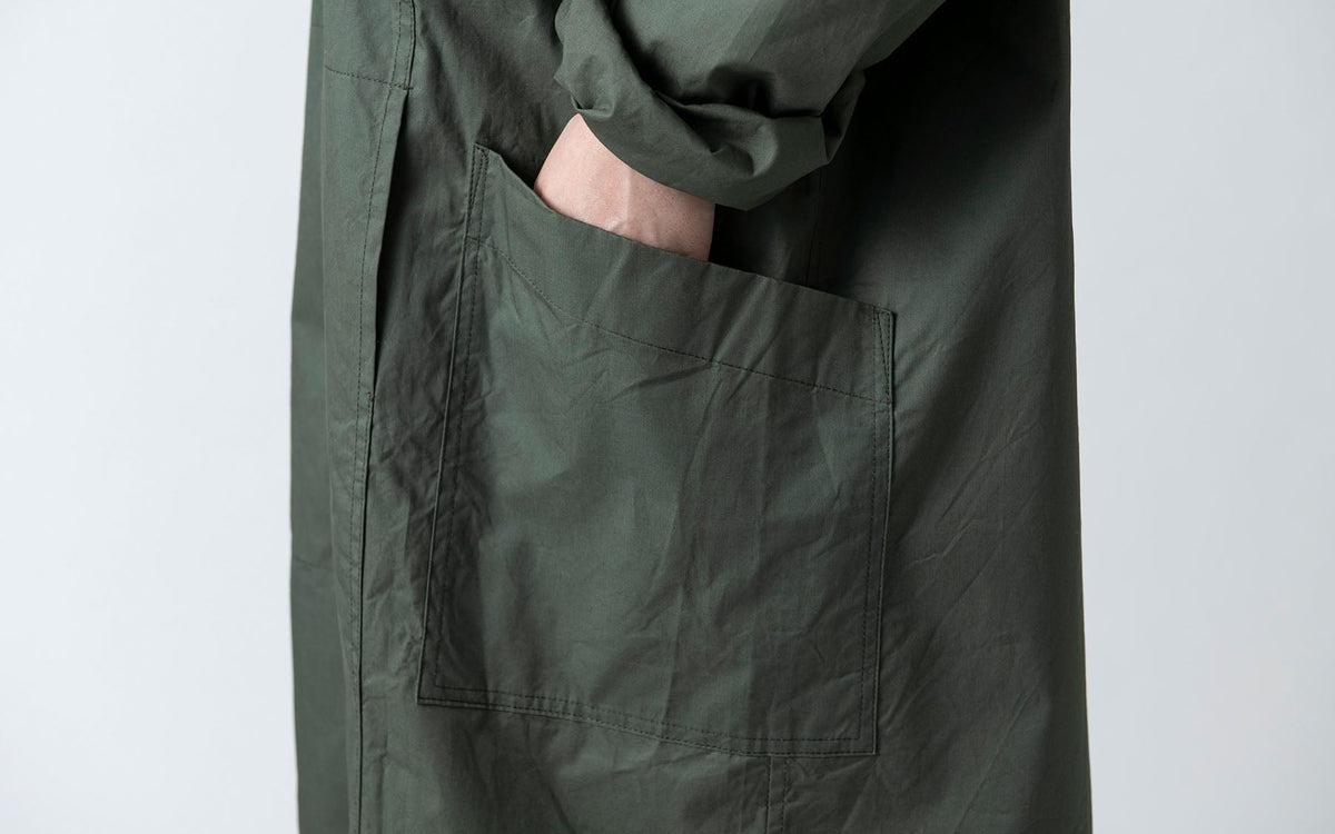 木間服装製作 coat コットンナイロン light beige｜unisex freesize