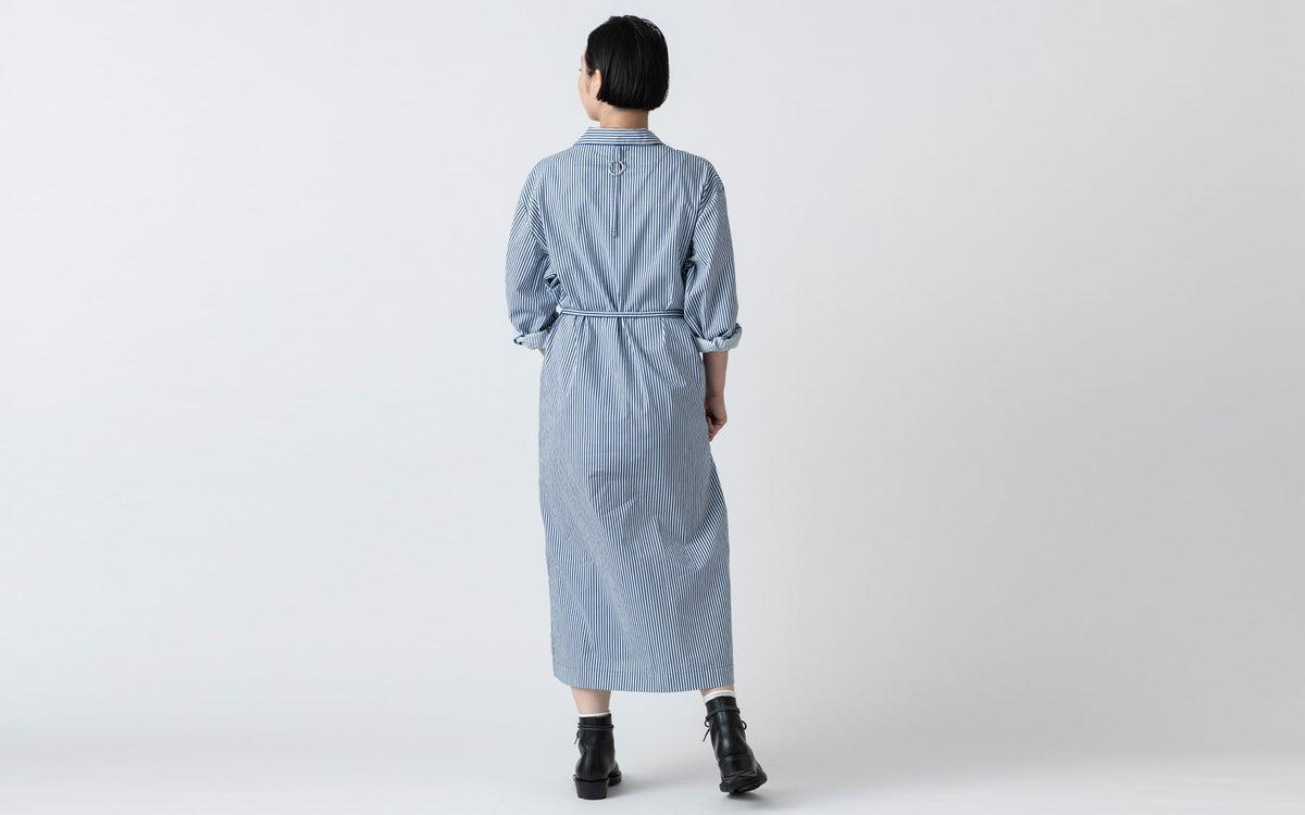木間服装製作 longshirt flower green｜unisex freesize