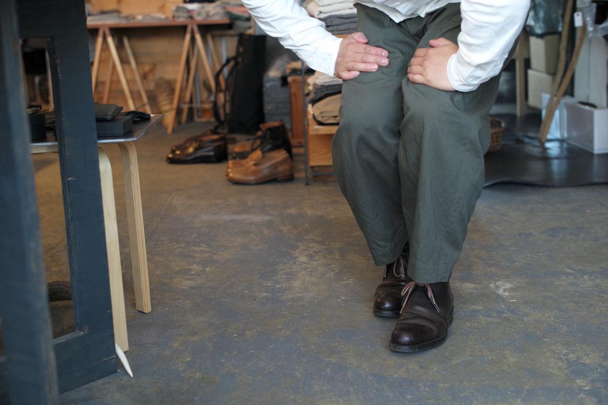 木間服装製作 pants cotton khaki｜unisex freesize