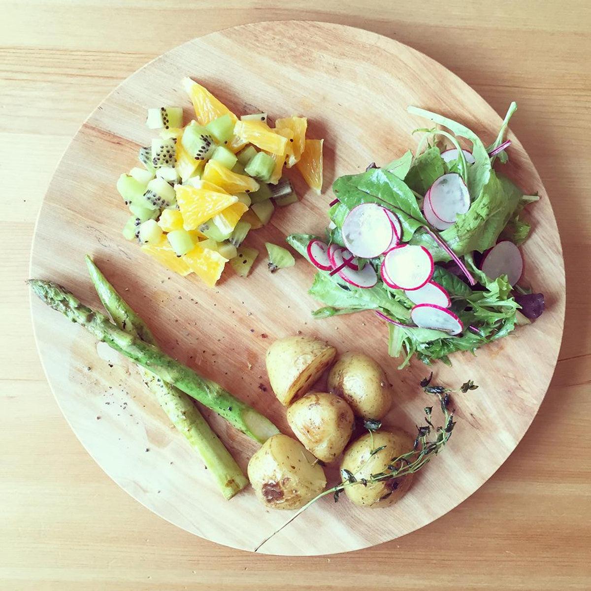 【木目選択可】ろくろ挽きの木皿 栃の木 24cm