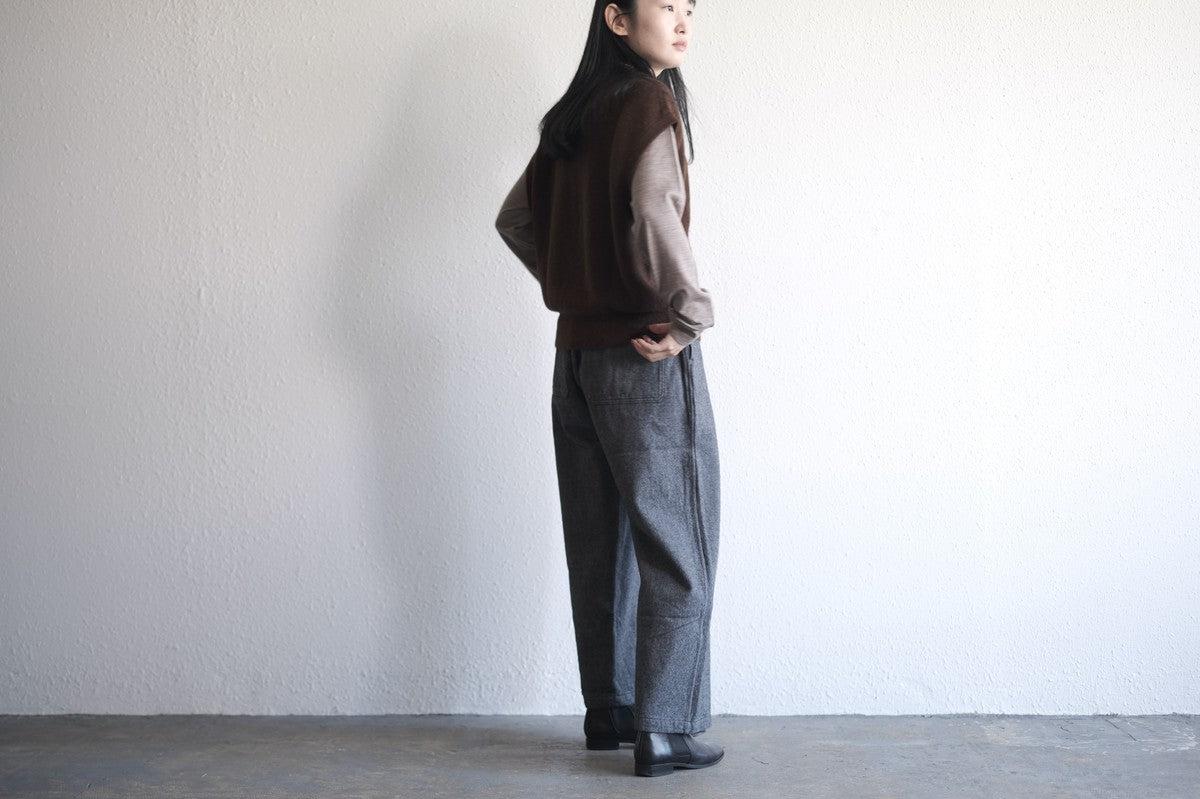 MITTAN / ベビーアルパカベスト 茶 KN-28 / unisex