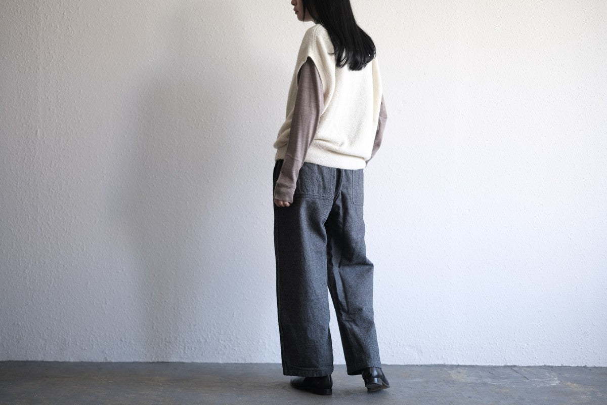 MITTAN / ベビーアルパカベスト 茶 KN-28 / unisex