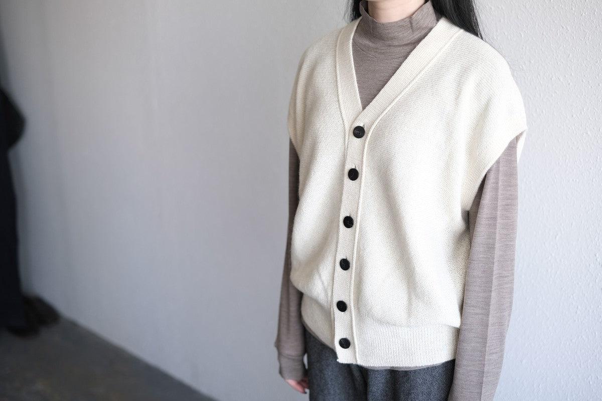 MITTAN / ベビーアルパカベスト 茶 KN-28 / unisex