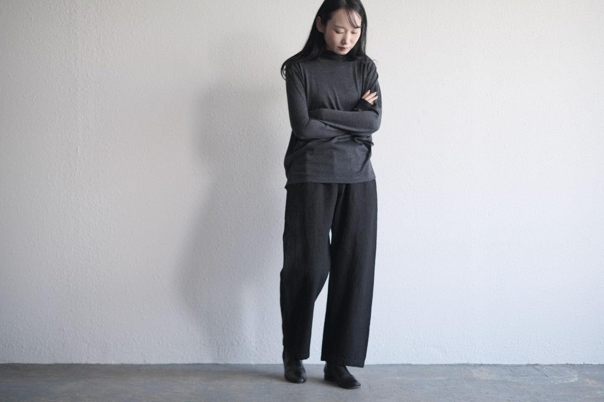 HANDROOM ウォッシャブルウールハイネック off white｜unisex｜3size