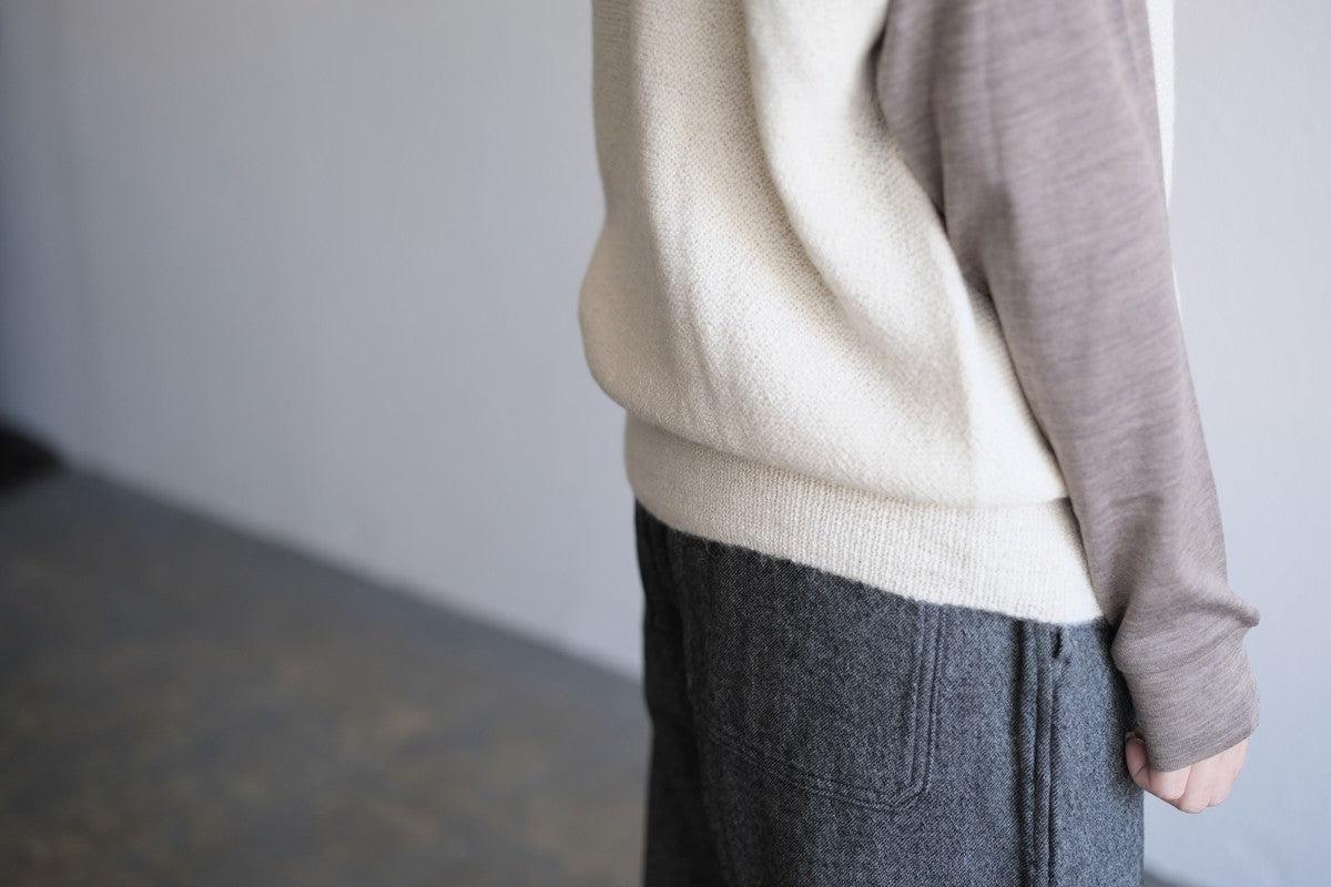 MITTAN / ベビーアルパカベスト 茶 KN-28 / unisex