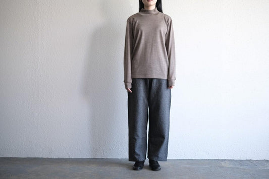 HANDROOM ウォッシャブルウールハイネック beige|unisex|3size